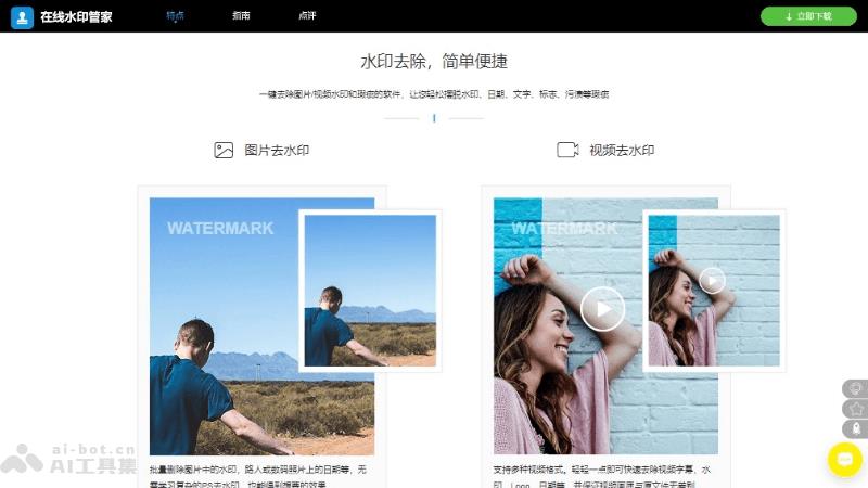 11个免费的AI去水印软件和工具,图片和视频在线去水印