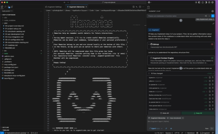 Augment Agent – Augment Code最新 推出的 AI 编程助手，自主编写、修改、运行和调试代码